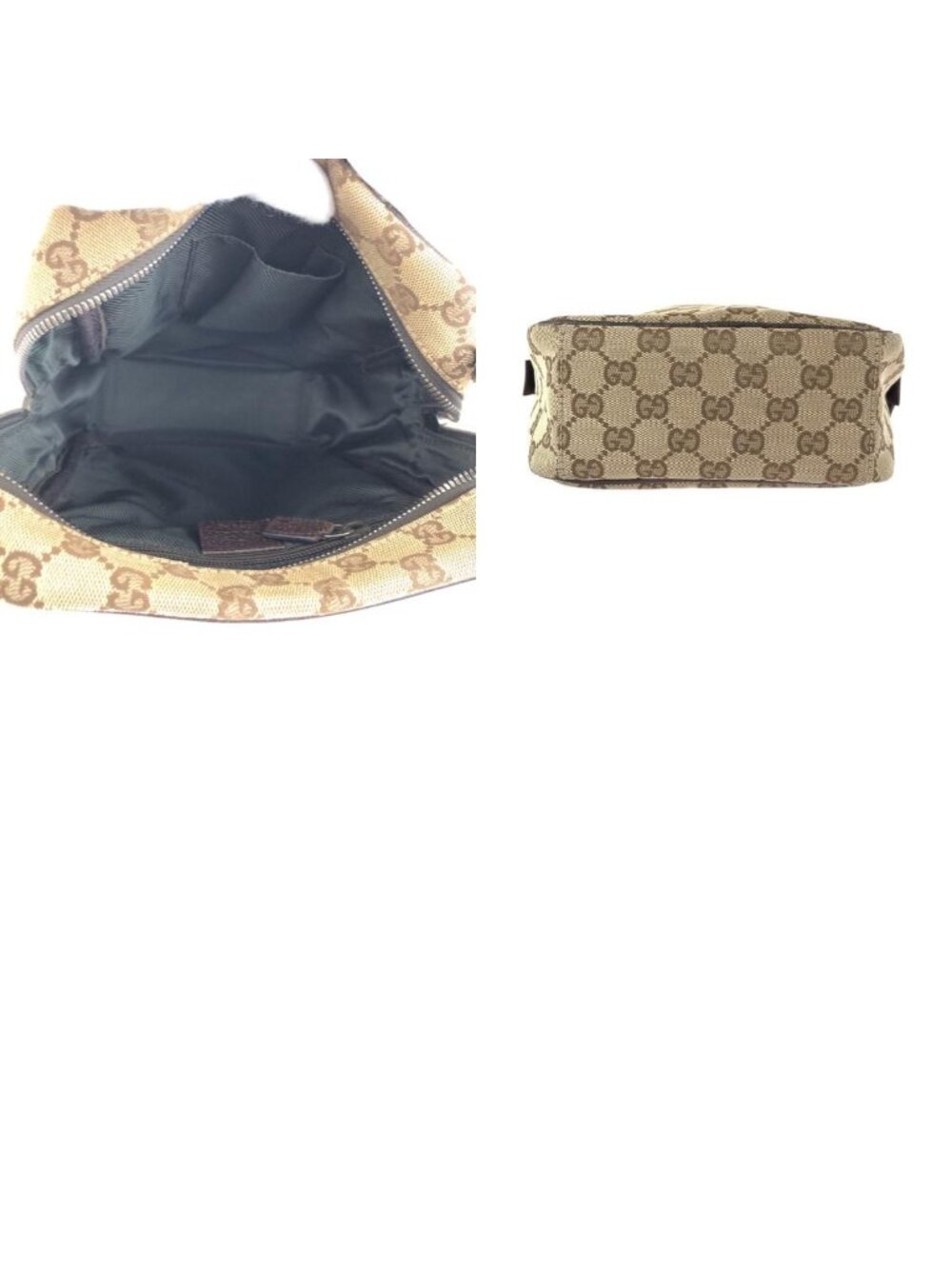 Gucci Beige Brown GG Canvas Leather Shoulder Bag - Picture 9 of 9